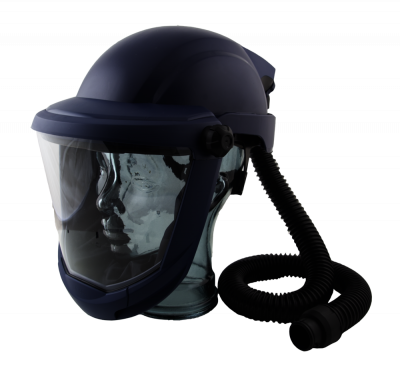 SR 580 Protective helmet with visor, adapters and knobs.